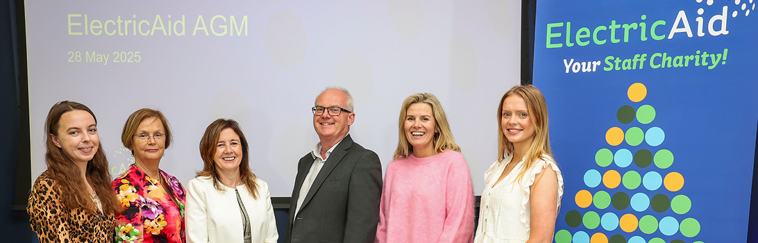 Members of the CSR and Sustainability and former ElectricAid Chair. Left to right - Rachel Tracey, Fiona Nolan, Judith Doherty, Niall Hogan, Sharon McManus, Molly Fitzpatrick
